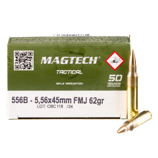 Magtech 5.56 NATO Ammunition 1000 Rounds FMJ 62 Grain