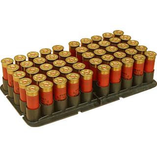 MTM Case-Gard 20 Gauge Shotgun Shotshell Tray 50 Rounds Capacity Stackable Polymer Black