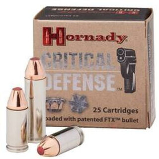 Hornady Critical Defense 9mm Luger Ammunition 250 Rounds FTX 115 Grain