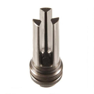 SilencerCo AR-10 ASR 3-Prong Flash Hider Suppressor Mount 7.62 NATO 1/2"x28 Thread Steel Matte Black