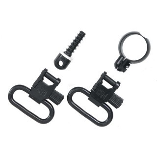 Uncle Mike's Quick Detach Full Band .22 Rimfire Sling Swivels 1" Swivel Steel Black