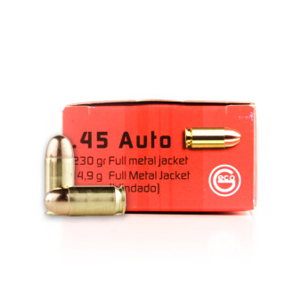 GECO .45 ACP Ammunition 50 Rounds FMJ 230 Grain