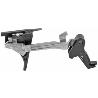 CMC Triggers 9mm Luger Drop In Trigger For Glock 43 Signature Flat Trigger Shoe Design, One Piece Assembly Made from Alloy Steel/Tool Steel Matte Black