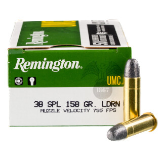 Remington UMC .38 Special Ammunition 500 Rounds LRN 158 Grains