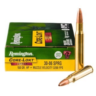 Remington Core-Lokt Copper .30-06 Springfield Ammunition 20 Rounds SCHP 150 Grains