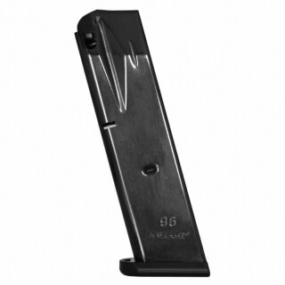 Mec-Gar Beretta 96FS Magazine .40 S&W 10 Rounds Carbon Steel Tube Polymer Base Plate Blued Finish