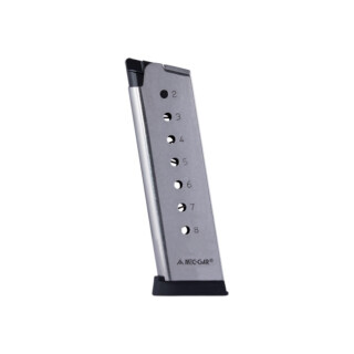 Mec-Gar 1911 Full Size Magazine .45 ACP 8 Rounds Stainless Steel MGCG4508SPF