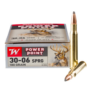 Winchester Power Point .30-06 Springfield Ammunition 200 Rounds JSP 180 Grains X30064