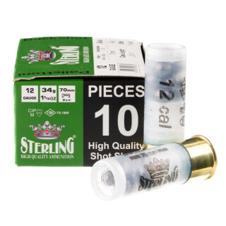 Sterling 12 Gauge Ammunition 200 Rounds 2-3/4" 00 Buck 9 Pellets 1 Ounce