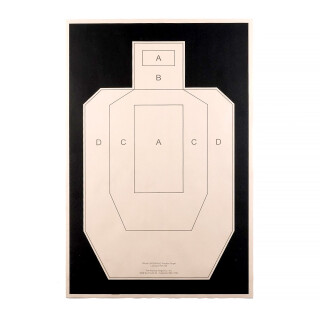 IPSC 22.5"x35" IPSC-P Paper Target 100 Pack