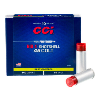 CCI Big 4 Shotshell .45 Long Colt Ammunition 10 Rounds #4 Lead 