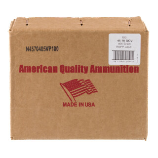 American Quality .45-70 Government Ammunition 100 Rounds RNFP 405 Grains