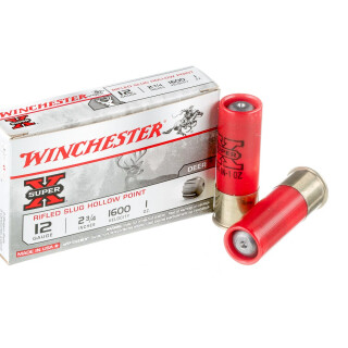 Winchester Super-X 12 Gauge Shotshell 250 Rounds 2-3/4" HP Rifled Slug 1 Ounce