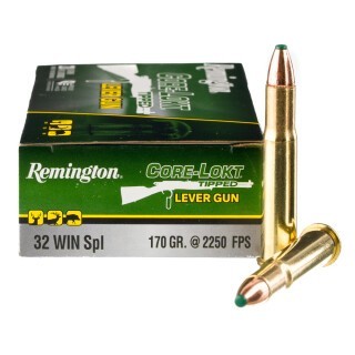 Remington Core-Lokt Tipped Lever Gun .32 Winchester Special Ammunition 20 Rounds Polymer Tip 170 Grains