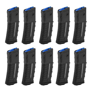 Leapers UTG AR-15 Windowed Magazine .223/5.56 NATO 30 Rounds Polymer Black - 10 Magazines