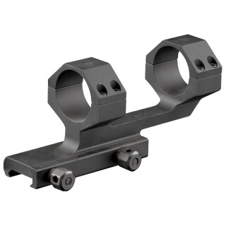 AIM Sports Cantilever Scope Mount 30mm Tube Diameter1 Piece Picatinny Mount High Height AR-15 Flat Top Compatible Aluminum Matte Black