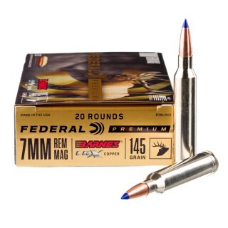 Federal 7mm Remington Magnum Ammunition 20 Rounds LRX 145 Grains