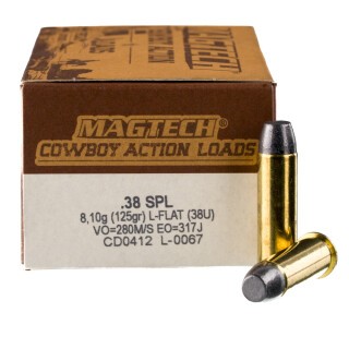 Magtech Cowboy Action .38 Special Ammunition 1000 Rounds LFN 125 Grain