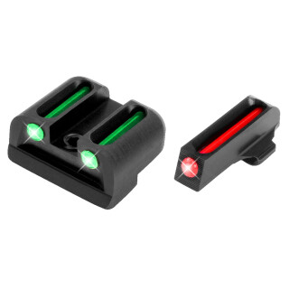 TruGlo Brite-Site Fiber Optic Sight Set for Springfield XD Series Models 3 Dot Sights CNC Machined Steel Housing Matte Black Finish