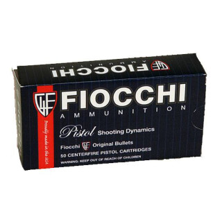 Ammo 9mm Fiocchi Pistol Shooting Dynamics TCEB 123 Grain 50 Round Box 1180 fps