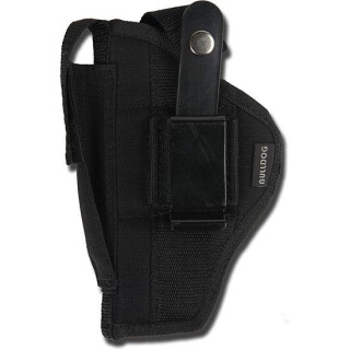 Bulldog Cases Ruger MK I & II Belt Holster 4" to 5" Barrels Size 34 Black Nylon