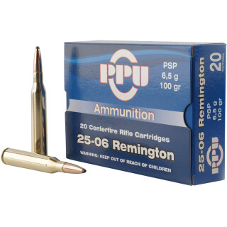 Prvi Partizan .25-06 Remington Ammunition 20 Rounds PSP 100 Grain