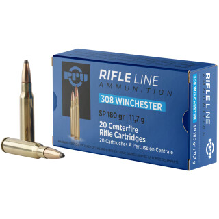 Prvi Partizan PPU Standard .308 Win Ammunition 20 Rounds 180 Grain SP 2545fps