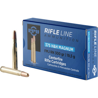 Prvi Partizan PPU Standard .375 H&H Mag Ammunition 10 Rounds 300 Grain FMJ 2460fps