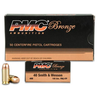 PMC Bronze .40 S&W Ammunition 1000 Rounds FMJ-FP 165 Grain
