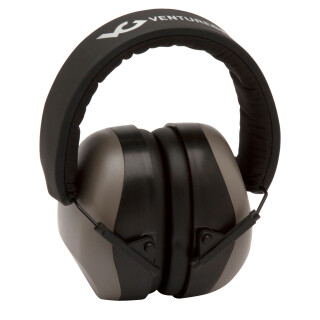 Pyramex VG80 Series Earmuff 25dB Noise Reduction Rating Adjustable Headband Black/Gray Accents
