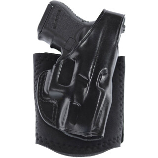Galco Ankle Glove Ankle Holster fits Glock 29/30 Right Hand Neoprene/Leather Black