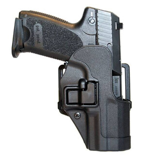 BLACKHAWK! SERPA CQC Concealment Belt/Paddle Holster Full Size HK USP 9/40 Left Hand Polymer Matte Black
