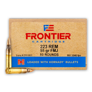 Hornady Frontier .223 Rem Ammunition 500 Rounds FMJ 55 Grains
