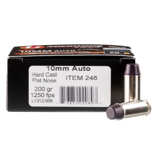 Underwood 10mm Auto Ammunition 200 Rounds Hard Cast 200 Grains