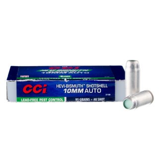 CCI Pest Control Shotshell 10mm Auto Ammunition 10 Rounds #8 Bismuth Shot 95 Grains