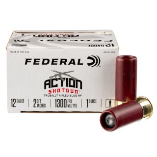 Federal Action Shotgun 12 Gauge Shotshell 250 Rounds 2-3/4" Rifled Slug 1 Ounce