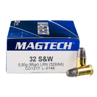 Magtech .32 S&W Ammunition 1000 Rounds LRN 85 Grains 32SWA