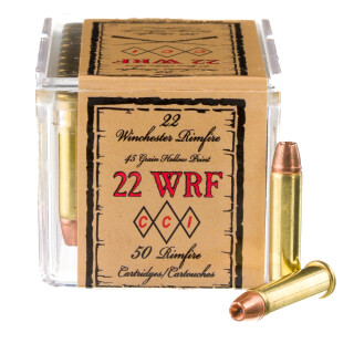 CCI .22 Winchester Rimfire Ammunition 50 Rounds JHP 45 Grain
