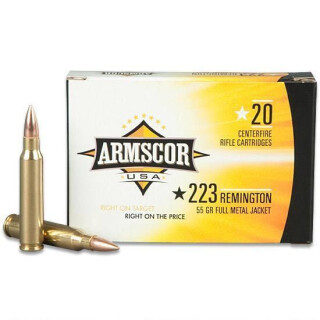 Armscor USA .223 Rem Ammunition 1000 Rounds 55 Grain FMJ 3050 fps