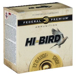 Federal Premium Hi-Bird 12 Gauge Ammunition 25 Rounds 2-3/4" #6 1-1/4oz Lead Shot 1330fps