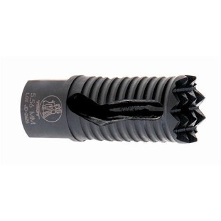 Troy Industries AR-15 Medieval Muzzle Brake 5.56 Caliber Threaded 1/2x28 Heat Treated Ordnance Steel Matte Black Finish