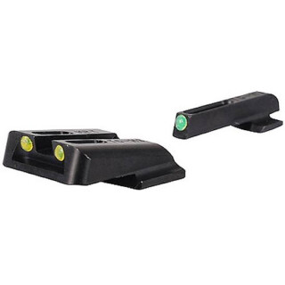 TRUGLO TFO S&W M&P, SD9, SD40 Tritium and Fiber Optic Night Sights Green Front and Yellow Rear TG131MPTY