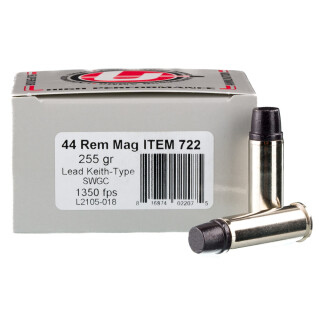 Underwood Ammo .44 Magnum Ammunition 20 Rounds Coated Lead SWC 255 Grain