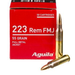 Aguila .223 Remington Ammunition 1000 Rounds FMJ 55 Grain