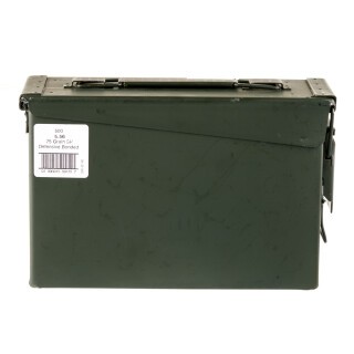 American Quality 5.56 NATO Ammunition 500 Rounds Bonded SP 75 Grains in Ammo Can