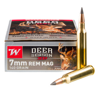 Winchester Deer Season XP 7mm Remington Magnum Ammunition 200 Rounds PT 140 Grain