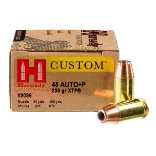 Hornady .45 ACP +P Ammunition 20 Rounds XTP JHP 230 Grains