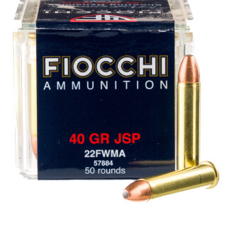 Fiocchi .22 WMR Ammunition 2000 Rounds JSP 40 Grain