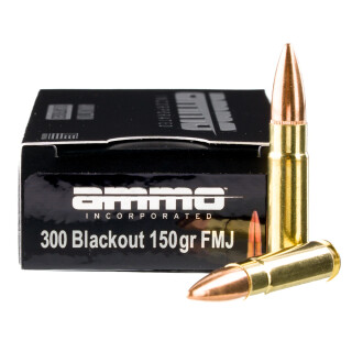 Ammo Inc Signature .300 AAC Blackout Ammunition 20 Rounds FMJ 150 Grain