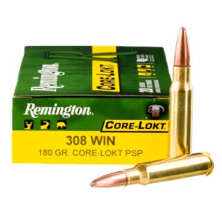 Remington Core-Lokt .308 Winchester Ammunition 20 Rounds PSP 180 Grain